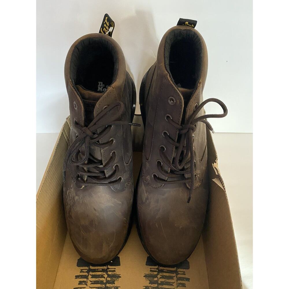 NWT Dr. Marten Size 13 M Bonny Leather Crazy Horse Distressed Dark Brown